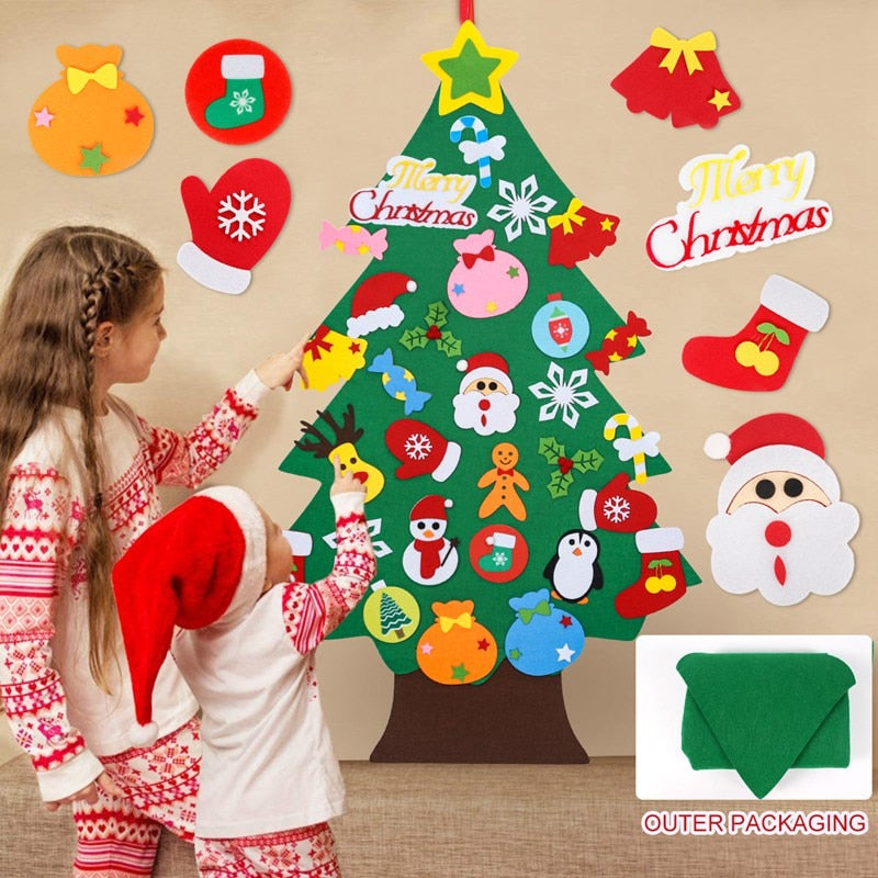Kids DIY Magical Felt Christmas Tree